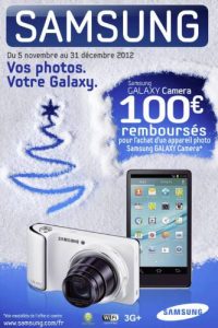 Samsung galaxy camera 100 rembourse