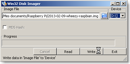 Raspberry Pi - Win32 Disk Imager