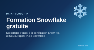 Formation Snowflake gratuite : du compte d essai à la certification SnowPro, et CoCo, l agent IA